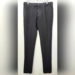 Slowear Incotex cotton pants, black, slim fit, size 48